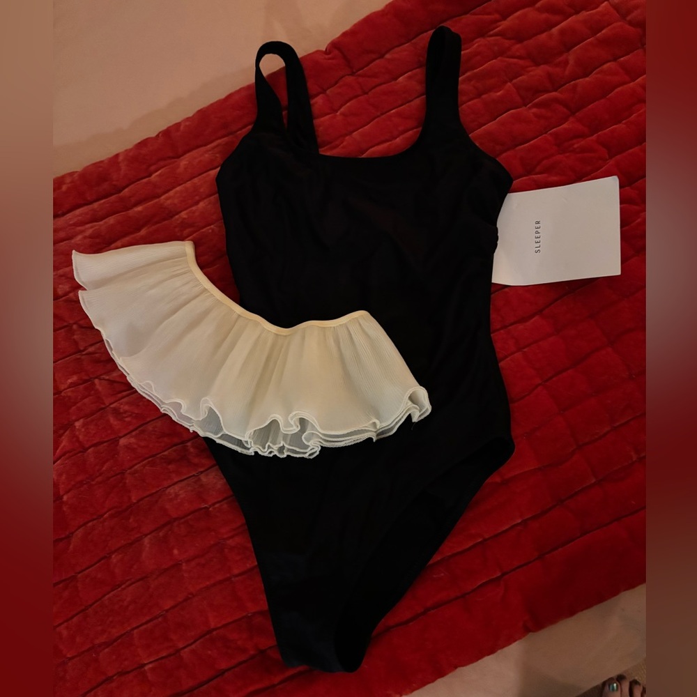 Sleeper Black and White One Piece Swimsuit